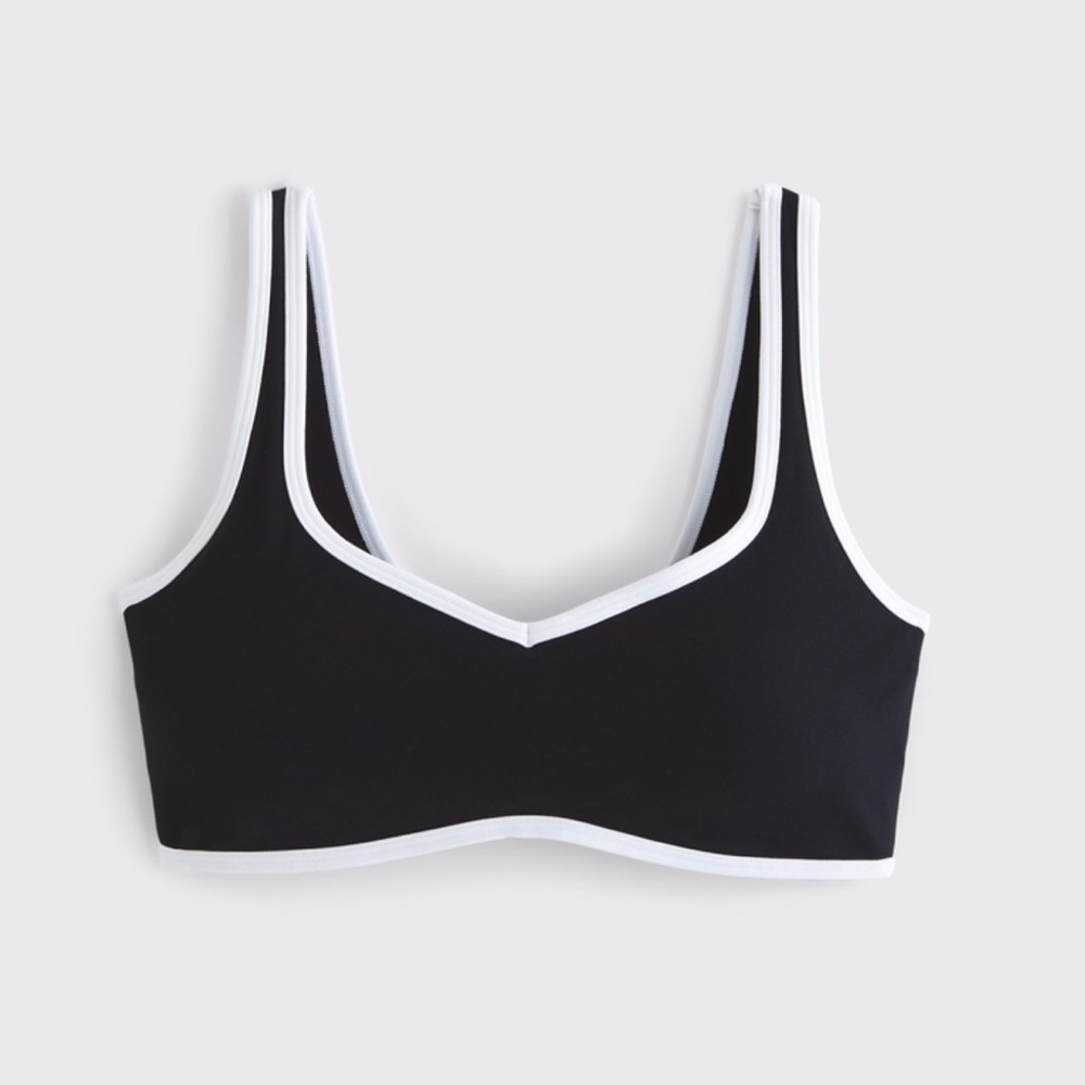 Abercrombie & Fitch Black and White Sports Bra